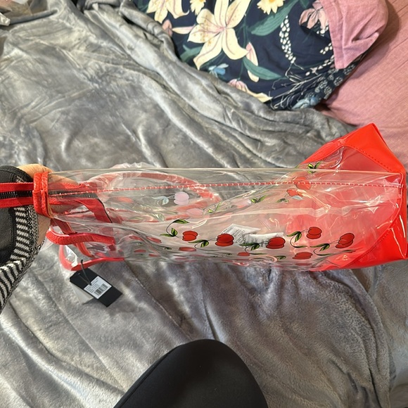 Ed Hardy red cherry Tote bag MSRP $159 - Picture 5 of 7